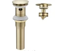 Homemystique Bathroom Sink Pop-up Drain With Overflow Brushed Gold. Fixed Price $18.99.