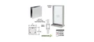 Crl N555 Polished Stainless Steel 5" Square Level 2 Bullet Resistant Speak-thru. Fixed Price $344.50.