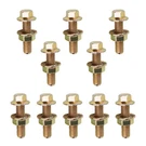 Hugwits Exhaust Manifold Bolt Kit, 10.9 Zinc Hex Flange Pcs, Gold. Fixed Price $11.51.