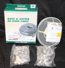 Ft Wrap-on Electric Roof & Gutter Deicing Ice Dam Cable Grey + Clips #14120. Fixed Price $69.99.