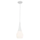 White One Light Pendant From The Deela Collection. Fixed Price $229.99.