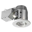 Globe Electric 3 In. New/old Work White Swivel Spotlight Recessed Lighting Kit. Fixed Price $17.14.
