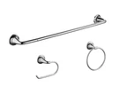 Constructor 3-PIECE Bath Hardware Set In Chrome. Fixed Price $32.99.