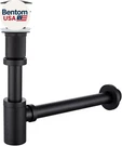 Black Brass Bottle Kit Contemporary Round P-trap 1/4 With Pop Up. Fixed Price $90.41.