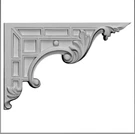 3X Ekena Millwork Nestor Stair Brackets, Right, 9"W 6 1/4"H 5/8"D Freeship!. Fixed Price $23.99.