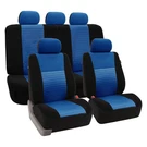 Fh Group Trendy Elegance 3D Air Mesh 1ST & 2ND Row Black Blue Seat Covers. Fixed Price $55.22.