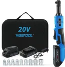 Wisetool 20V 3/8 Inch Extended Cordless Ratchet Wrench W/ 2-PACK 2.0 Ah Batte.... Fixed Price $61.27.