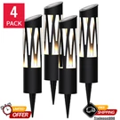 4-PACK Koda Sunburst Solar Bollard Light,metal Frame 12 Lumens Led Pathway. Fixed Price $66.15.