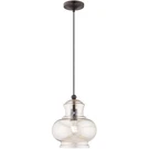 Livex Lighting 41222-92 Art Glass Mini Pendant English Bronze. Fixed Price $89.99.