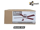 Hampton Bay Hugger 52 In. Led Indoor Brushed Nickel Ceiling Fan With Light Kit. Fixed Price $64.90.