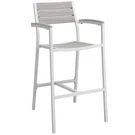 Modway Maine Outdoor Patio Bar Stool, White Light Gray EEI-1510-WHI-LGR. Fixed Price $344.99.
