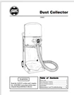 Shopsmith Dust Collector Owner & Parts Manual # 330002 12 Pages Comb Bound. Fixed Price $12.95.