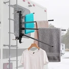 Fistihon Rv Clothes Drying Rack, 4 Arms, Aluminum, Stainless Steel, 60LB Capacit. Fixed Price $67.80.
