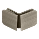 Crl GCB91BN Brushed Nickel 90 Degree Traditional Style Oversized Glass Clamp. Fixed Price $33.84.