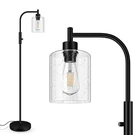 Boostarea Dimmable Floor Lamp, Standing With Seeded Glass Lampshade, 6W .... Fixed Price $86.10.