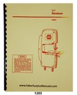 Shopsmith 11" Bandsaw 505641 Operator & Parts List Manual #1203. Fixed Price $25.00.