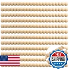 Nuanchu 12 Pcs Decorative Beaded Trim Molding Half Wooden Beads Bobbin. Fixed Price $50.56.