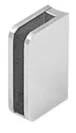Polished Stainless 1/4" Right Hand Closed Bottom Post Glass Clip By Laur. Fixed Price $41.15.