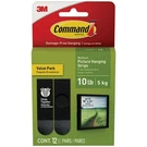Command 10 Lb. Black Picture Hanging Strips Value Pack, Pairs 17204BLK-12ES. Fixed Price $11.66.