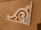 Waddell Manufacturing BR501 8" X 1-1/2" 11-3/4" Decorative Scroll Bracket. Fixed Price $14.95.