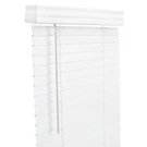Living Accents 34X60 Cordless Faux Wood 2" Blinds White. Fixed Price $82.60.
