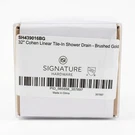 Signature Hardware SH439016BG Cohen Tile-in Shower Drain 32" Brushed Gold. Fixed Price $52.99.
