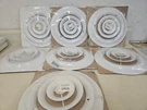 Lima, Airmate White 6" Ceiling Diffusers. Lot Of 7. GB8. Fixed Price $35.00.