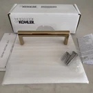 Kohler Components 25496-AF 5" Drawer Pulls Vibrant French Gold Open Box. Fixed Price $32.00.