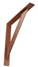 New Ekena Millwork Bktmtr Steel Shelf Bracket 2"W X 16"D 16"H Hammered Copper. Fixed Price $34.99.