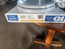 Bemis 1526CH 162 Elongated Enameled Wood Toilet Seat Grey/ Chrome Hinge. Fixed Price $25.00.
