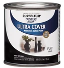 Rust-oleum 1976730 Painter's Touch Latex Paint, Half Pint, 1/2 Pt, Flat Black. Fixed Price $14.92.