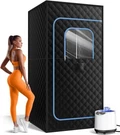 Portable Personal Sauna Tent Box For Home 1200W 3L Steamer Heater 15 Level. Fixed Price $109.99.