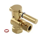 Kingston CC33105DL 3/8" Ips, O.d. Compression Angle Valve, Polished Brass. Fixed Price $26.99.