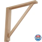 Ekena Millwork 1/2W X 17 3/4D 1/4H Traditional Shelf Bracket Alder. Fixed Price $78.52.