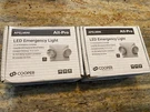 2 Lot Cooper Apelmini All-pro Emergency Light Sure-lites Junction Box Sized New. Fixed Price $40.00.