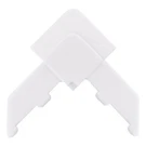 Crl White Square Lip Frame Plastic Corners For WSFL8 - Pack Of 100. Fixed Price $71.50.