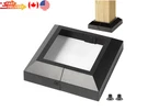 12 Pack 4"X4" Post Base Cover, Aluminum Split Skirt For Decks, Black. Fixed Price $42.79.