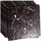 Xuaniny 10-SHEET Peel And Stick Metal Backsplash Tiles Self Adhesive Triangle. Fixed Price $100.10.