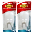 Command Bath Hook, White, 2 Strips 17600B-ES Pack. Fixed Price $13.15.