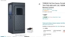 Toread Full Size Sauna, Portable Steam Tent With 2.6L 1000W. Fixed Price $95.00.