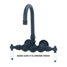 Elizabethan Classics 2-HANDLE Claw Foot Tub Faucet Without Shower In Chrome. Fixed Price $179.99.