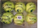 Rawlings & Worth Dream Seam Pro Leather Fastpitch 12" Softballs New (half-dozen). Fixed Price $45.00.