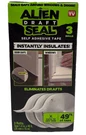 Alien Seal 1.4 In. X 49 Ft. Transparent Anti-draft Insulation Tape 3 Pack. Fixed Price $18.99.