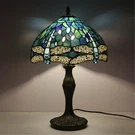 Dragonfly Style Tiffany Table Lamp Stained Glass Desk Light For Home Decor 18". Fixed Price $98.98.