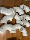 10 Pack Charlotte Pipe 4 In. Pvc Dwv 90-DEGREE Hub X Elbow. Fixed Price $80.00.