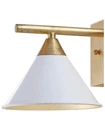 Jonathan Yvette 1-LIGHT 9.25 In. White/gold Metal Wall Sconce. Fixed Price $19.99.