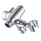 Chrome Metal Arm Diverter With Handshower Mount For Held Showerhead. Fixed Price $20.98.