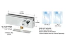 Crl Polished Stainless Series Patch Lock AMR205PS. Fixed Price $40.00.