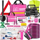 Hlwdflz Car Emergency Kit With Portable Air Compressor - Roadside Pink. Fixed Price $90.17.