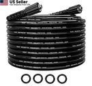 Pohir Pressure Washer Hose 25FT 4000PSI, - M22 Fitting, Black. Fixed Price $30.66.